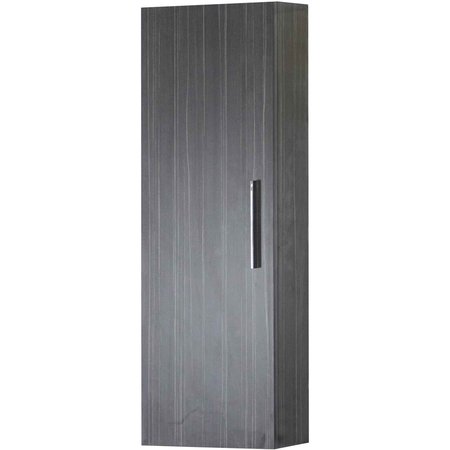 AMERICAN IMAGINATIONS 12" W 36" H Modern Plywood-Melamine Medicine Cabinet In Dawn Grey AI-31760